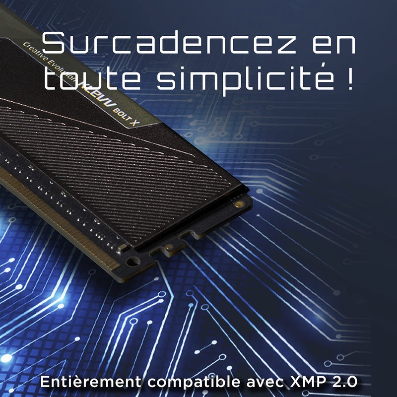 KLEVV Bolt X DDR4 16GB (2x8GB) 3600MHz CL18 1.35V Gaming Desktop Ram Memory SK Hynix Chip XMP 2.0 Ready (KD48GU880-36A180U) - Image 3